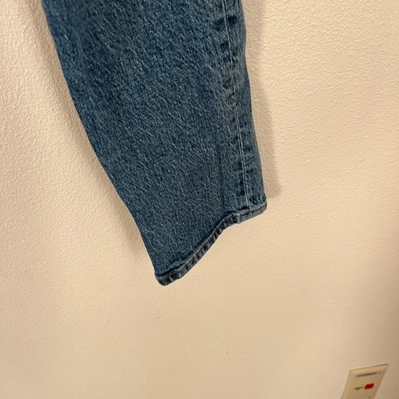 Abercrombie Medium Wash Distressed Mid Rise Boyfriend Jean 25S - Picture 8 of 11